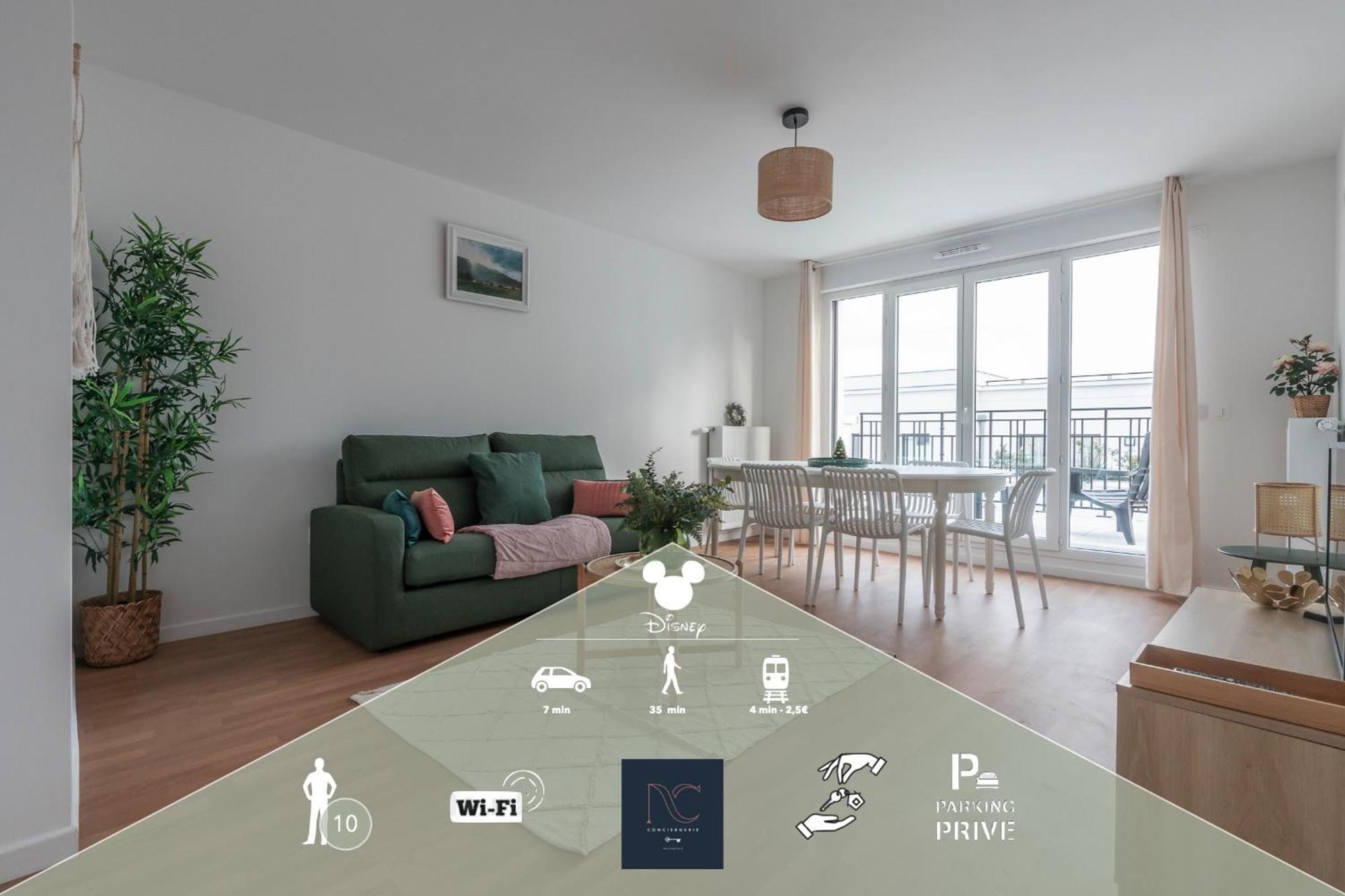 *Disneyland-Paris* 10 Pers, Wifi, 2 Parkings Chessy (Seine-et-Marne) Exterior foto